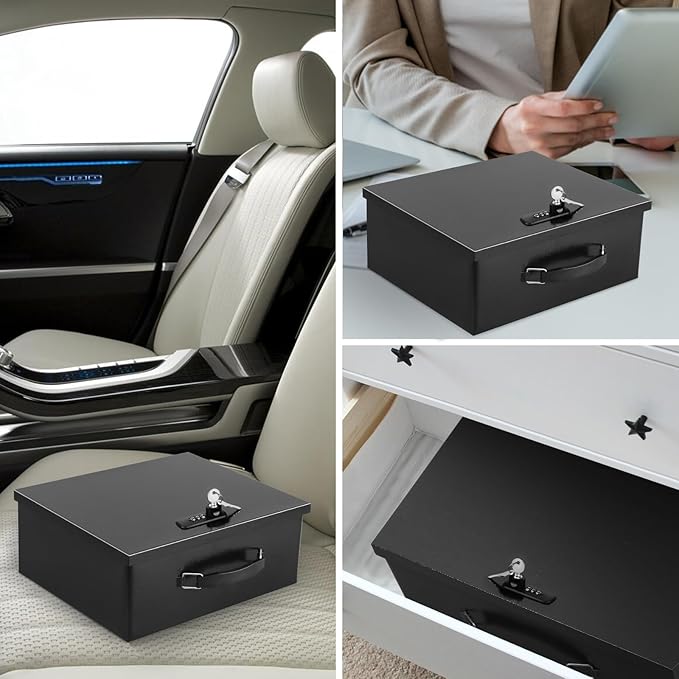 Dalmbox Portable Metal Safe Box