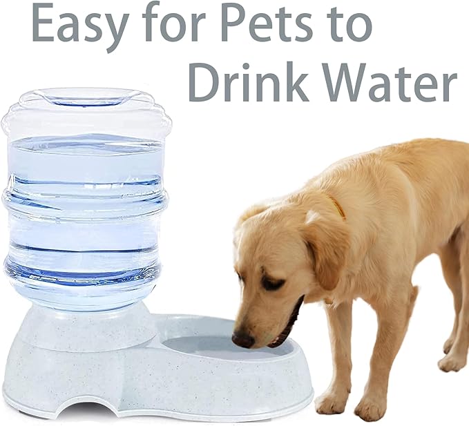Pet Water Dispenser Station for Large Dogs and Cats, 3 Gallon/11L Gravity
