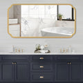 Gold Wall Mirror 48 x 24 Inch Bathroom Vanity Mirror