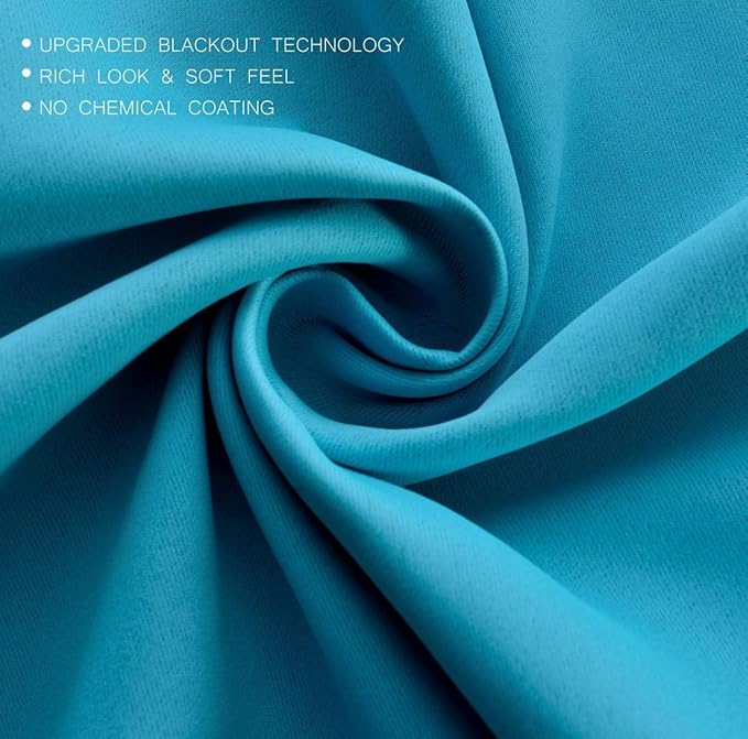 MIUCO Room Darkening Thermal Insulated Grommet Window Blackout Curtains Panels