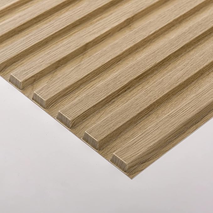 Art3d Slat Wall Panel, 3D Fluted Textured Panel 12-Tile 19.7 x 19.7in. (12-Pack)