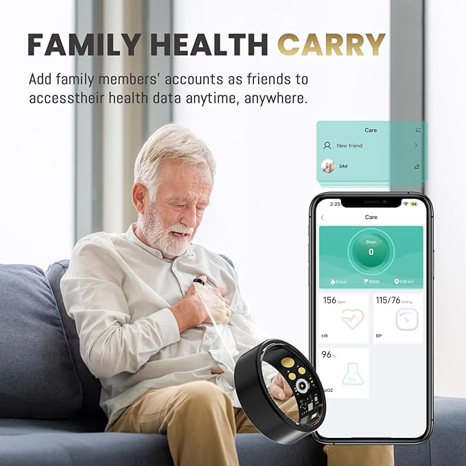 Smart Ring For Women Men, Health Tracker