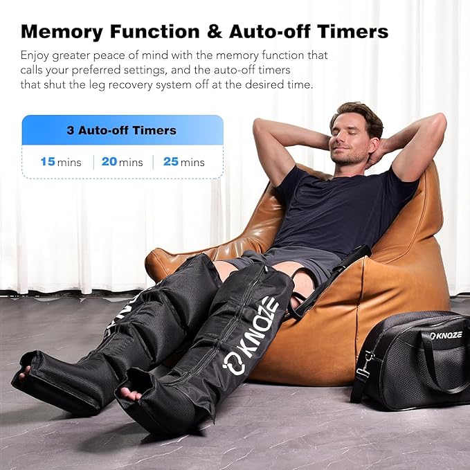 KNQZE Air Compression Recovery System, Foot and Full Leg Recovery Boots