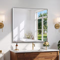 CILIBER Beveled Mirror, 36x36 inch Square Bathroom Mirrors