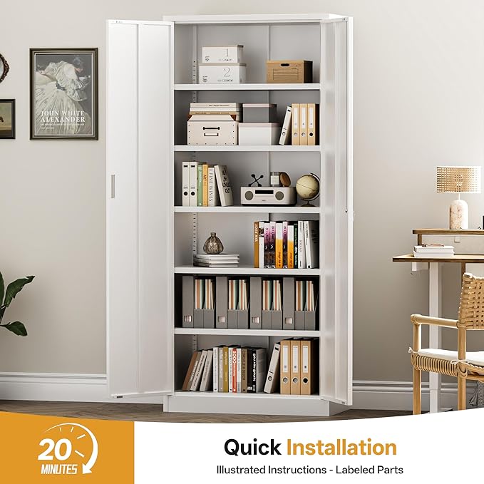 Steel SnapIt Cabinet, 71 Inch Metal Storage Cabinet