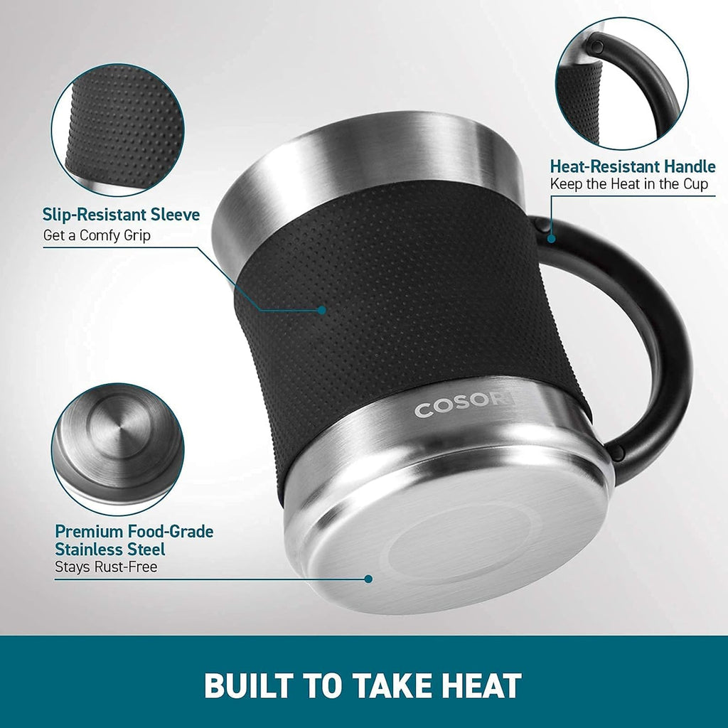 Cosori Coffee Mug Warmer & Mug Set, 1°F Precise Temperature Control