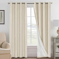 H.VERSAILTEX Curtains for Bedroom Black Out Thermal Insulated Linen Textured