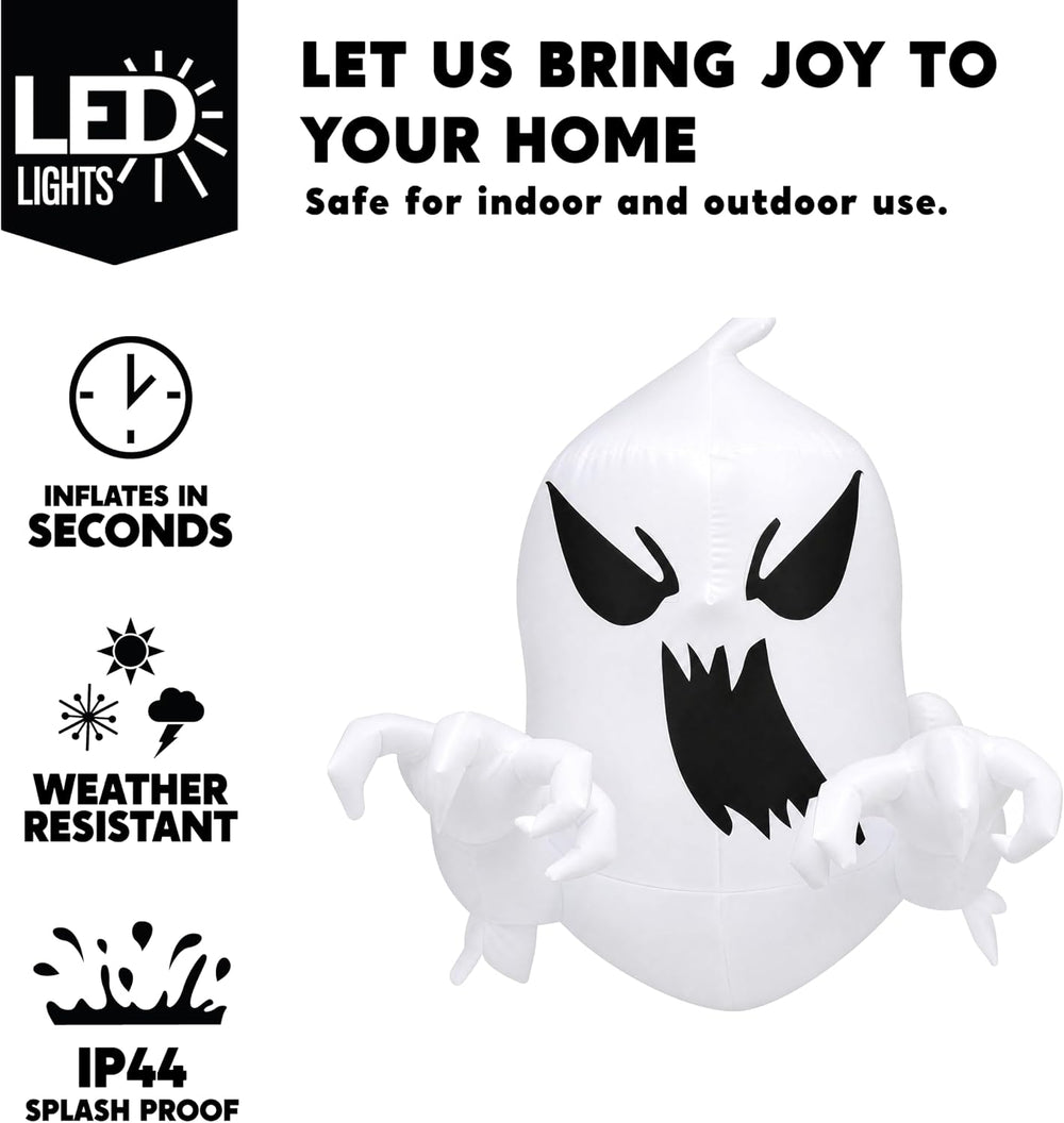 Joiedomi 4.5 FT Halloween Inflatable Scary Flying Ghost Broke Out from Window...