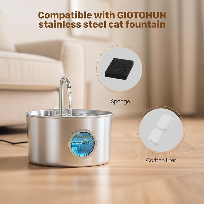 GIOTOHUN Filters for Cat Water Fountain: 40 Cat Water Fountains Filter