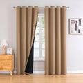 ChrisDowa 100% Blackout Curtains 102 inch Long