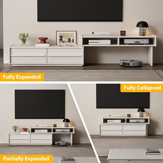 YQJJGL Solid Wood TV Stand for TVs up to 65 Inch， Walnut TV Stand