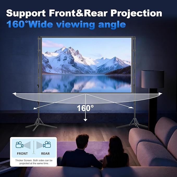100-Inch Portable Projector Screen