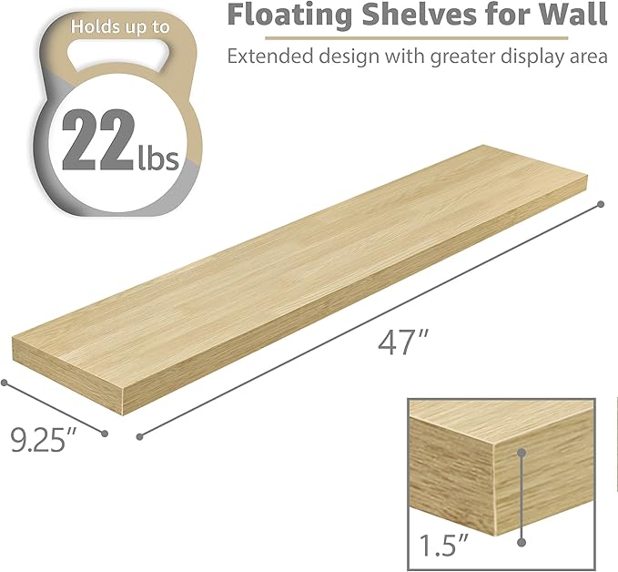 Sorbus Floating Shelves for Wall (3 Pack)