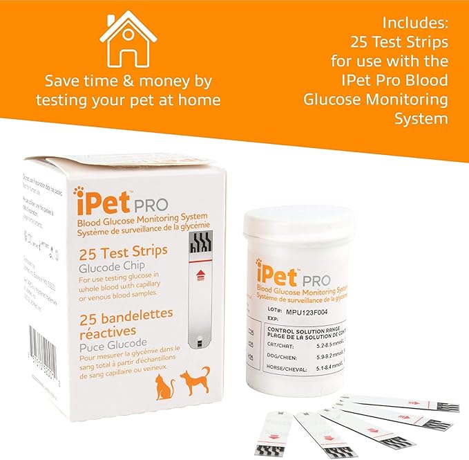 iPet PRO Blood Glucose Test Strips (50 Count)