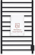 WarmlyYours Malta Heated Towel Rack, 11-Bar Electric Towel Warmer, Hardwired