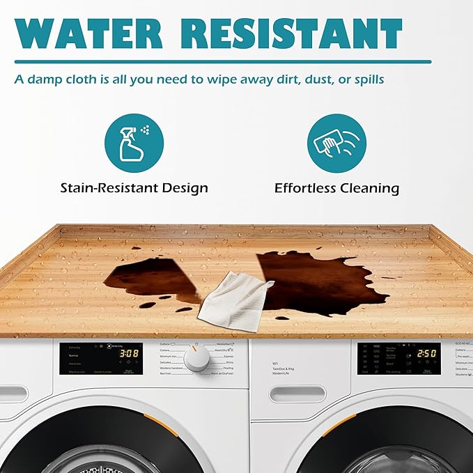 Royxen Laundry Countertop Solid Wood, Countertop