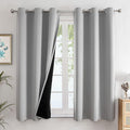 ChrisDowa 100% Blackout Curtains 63 inch Long