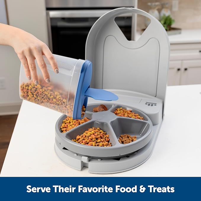 PetSafe Automatic Dog Feeder, 5 Meals, 40 oz Capacity, (Pack of 2)