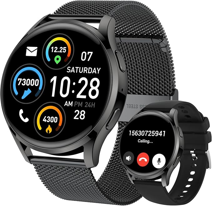 Smart Watch for Men Women Fitness: Waterproof Make/Answer Call Smart Watches