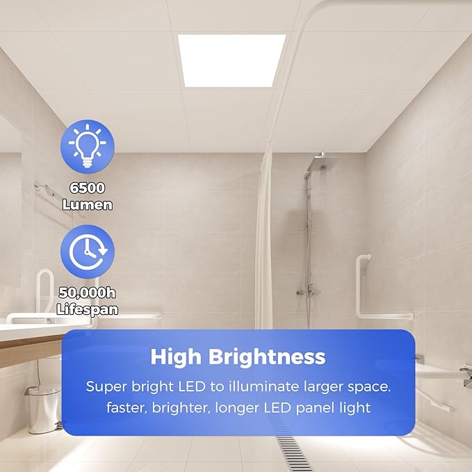 AIKVSXER 42 Pack 2x2 LED Flat Panel Light, Flush Mount Ceiling Light Kitchen