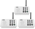 Wuloo Intercoms Wireless for Home 5280 Feet Range 10 Channel 3 Code, Wireless (3 Packs)