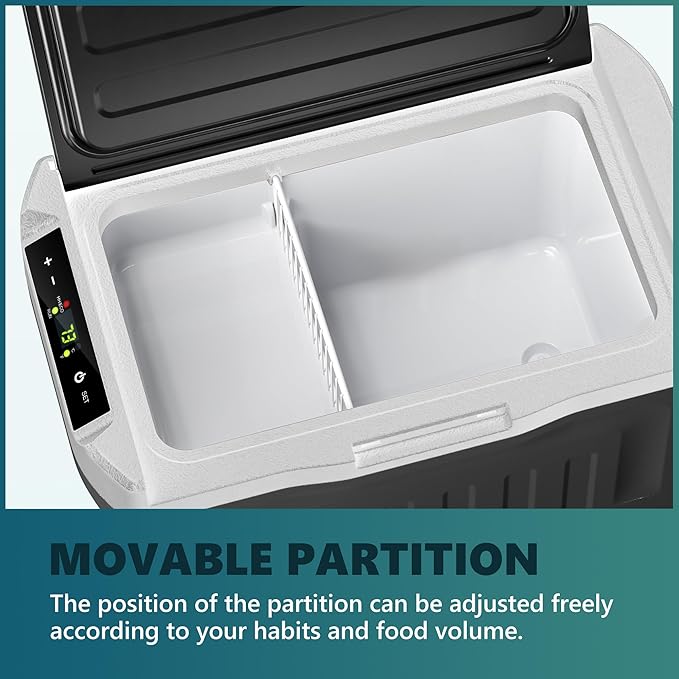 EUHOMY 12 Volt Refrigerator, 22QT 12V Cooler, Compressor Electric Cooler -4℉~68℉