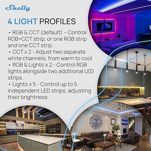 Shelly Pro RGBWW PM | Wi-Fi & LAN Smart Remote Control