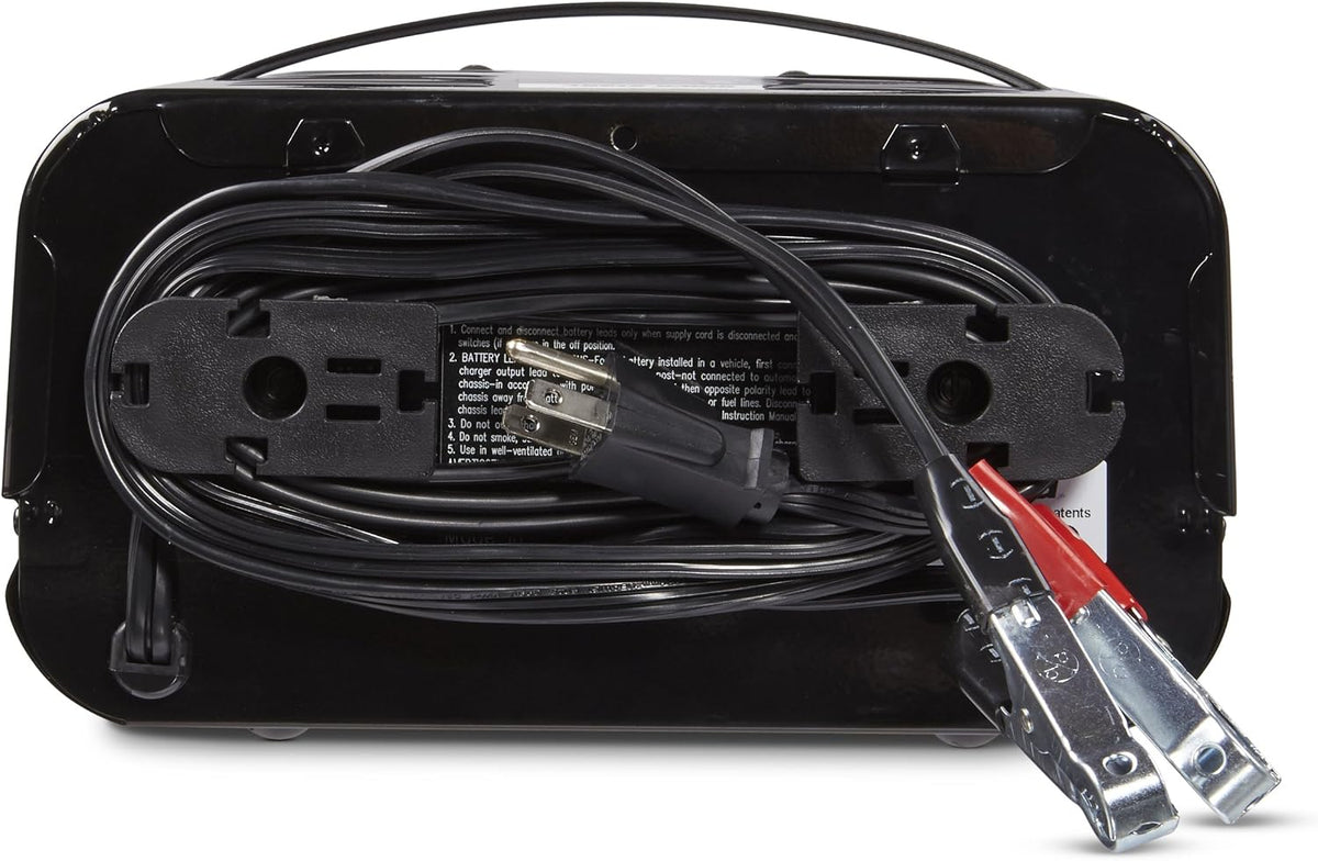 DieHard 71323 12V Shelf Smart Battery Charger and 10/50A Engine Starter, Black