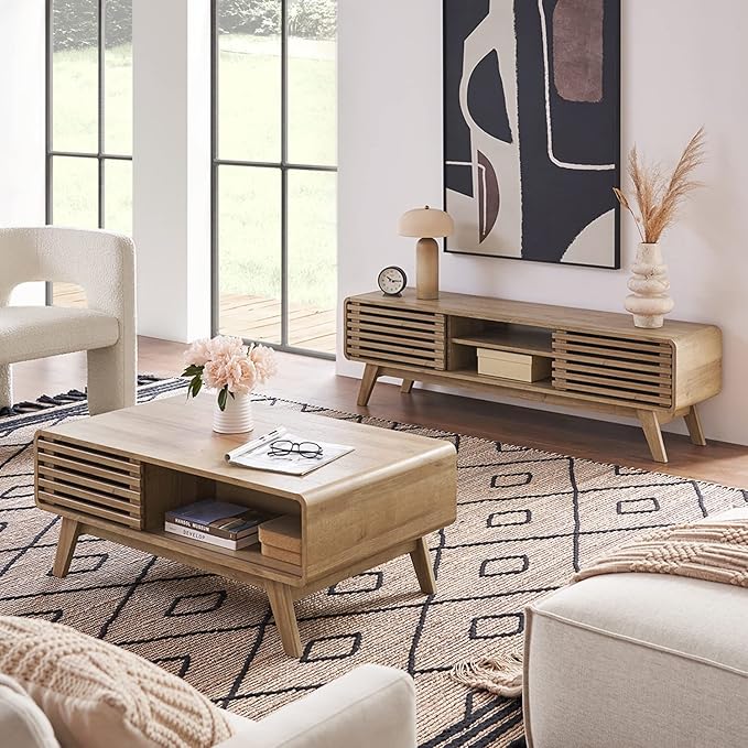 mopio Ensley TV Stand, Mid Century Modern