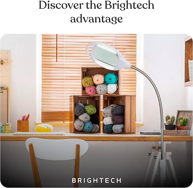 Brightech LightView Pro LED Magnifying Floor Lamp