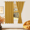 Hiasan Blackout Curtains for Bedroom, 60 x 63 Inches Length