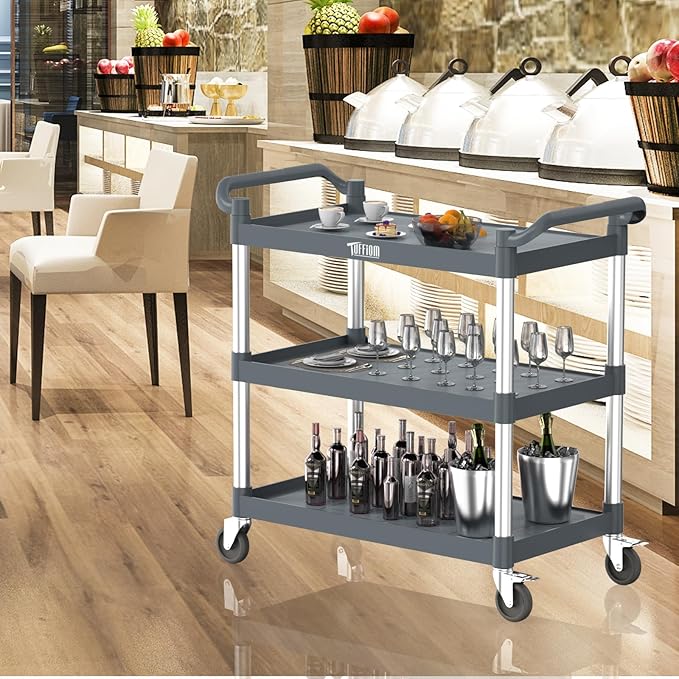 TUFFIOM Plastic Service Utility Cart