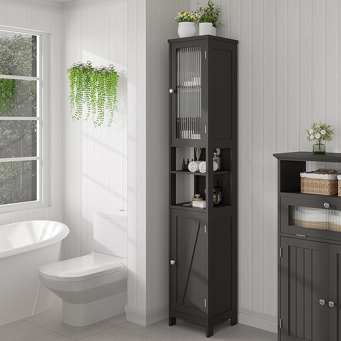 ChooChoo Tall Bathroom Storage Cabinet