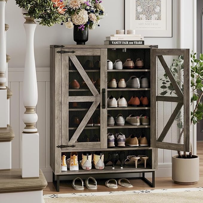 Maupvit 42.1" Farmhouse Shoe Cabinet