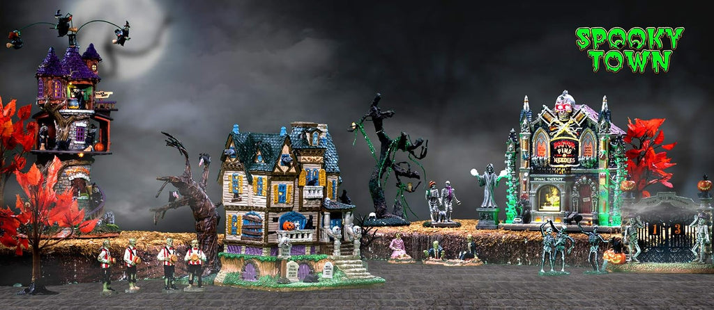 Lemax Ghouly Grocer Lighted Building, #95458 for Halloween Village Display