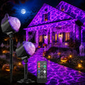 Halloween Projector Lights Outdoor, Ultra Bright Dynamic RGBW Water Ripple Projection Light with Remote, 15 Lighting Effects, Timer & Memory Function, IP65 Waterproof,16.4FT Cable for Yard Decorations