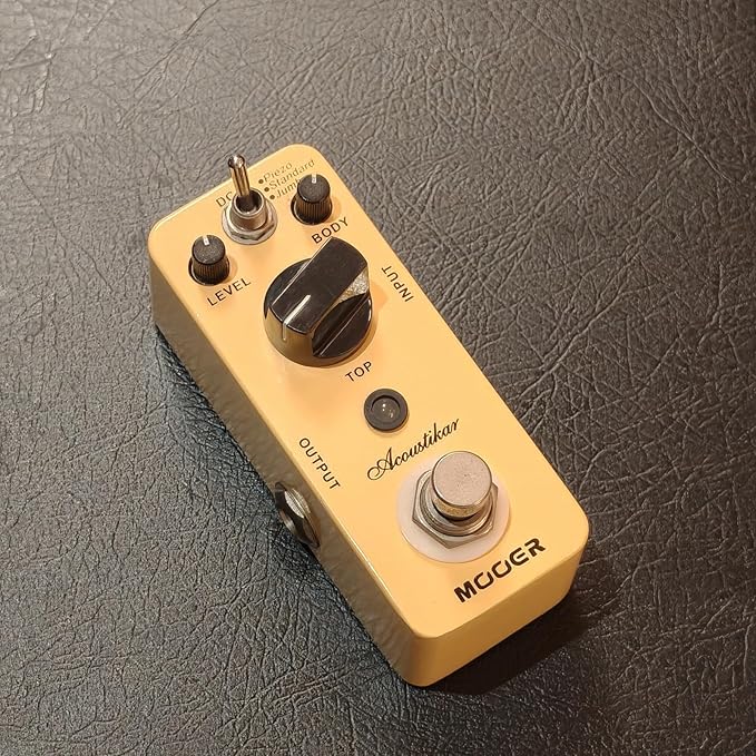 MOOER Acoustikar Acoustic Guitar Pedal Simulator Pedal, 3 Modes