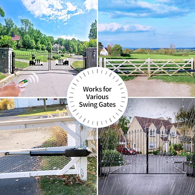 TOPENS PW302 Dual Swing Gate Opener Light Duty Automatic Gate Motor