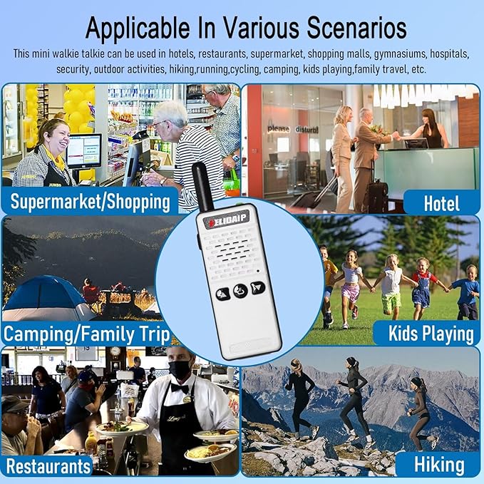 ELIDAIP T-M2 Super Mini Walkie Talkies