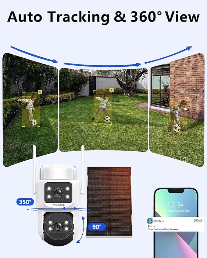 【All-in-One Security System】 Security Cameras Wireless Outdoor, WiFi Home Video