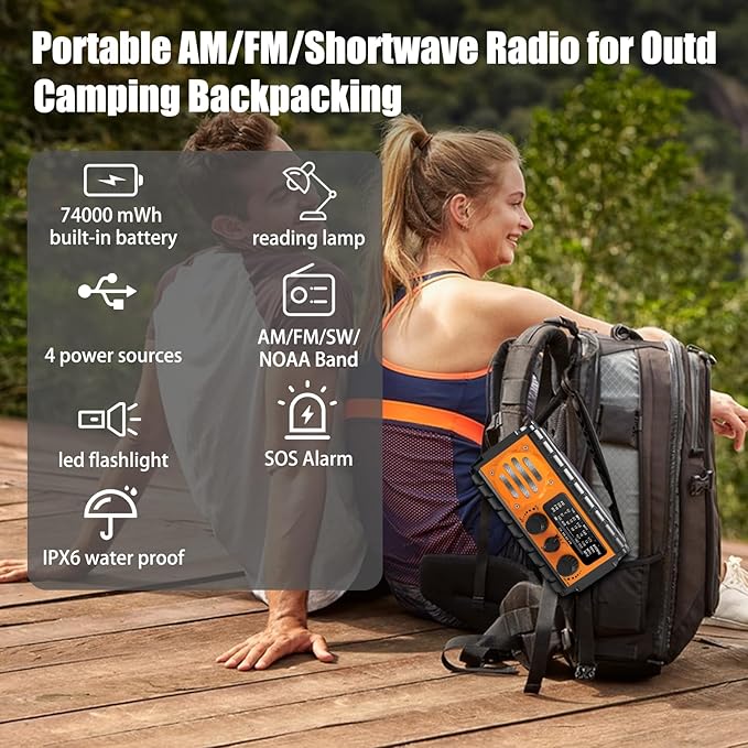 QAUYYW 74000mWh Emergency Radio