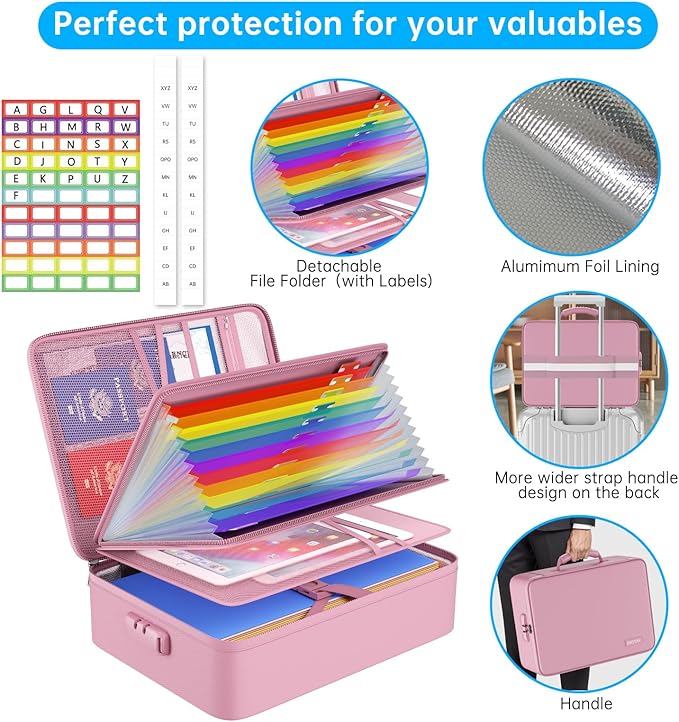 ENGPOW Fireproof File Organizer Bag