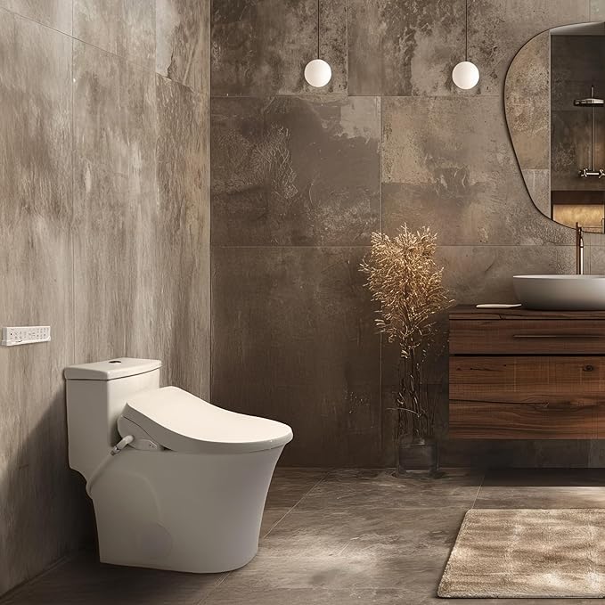 SmartBidet® SB-1200 Luxury Advanced Electric Smart Bidet Elongated White Toilet