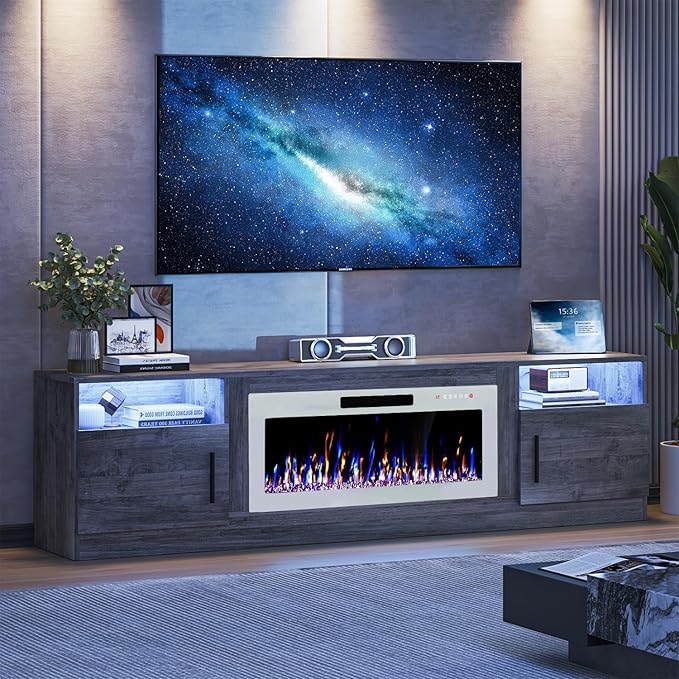 VITESSE TV Stand Fireplace