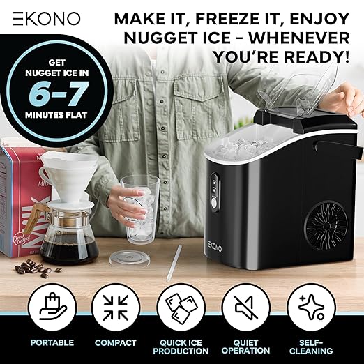 Nugget Ice Maker Countertop Sonic Ice Machine