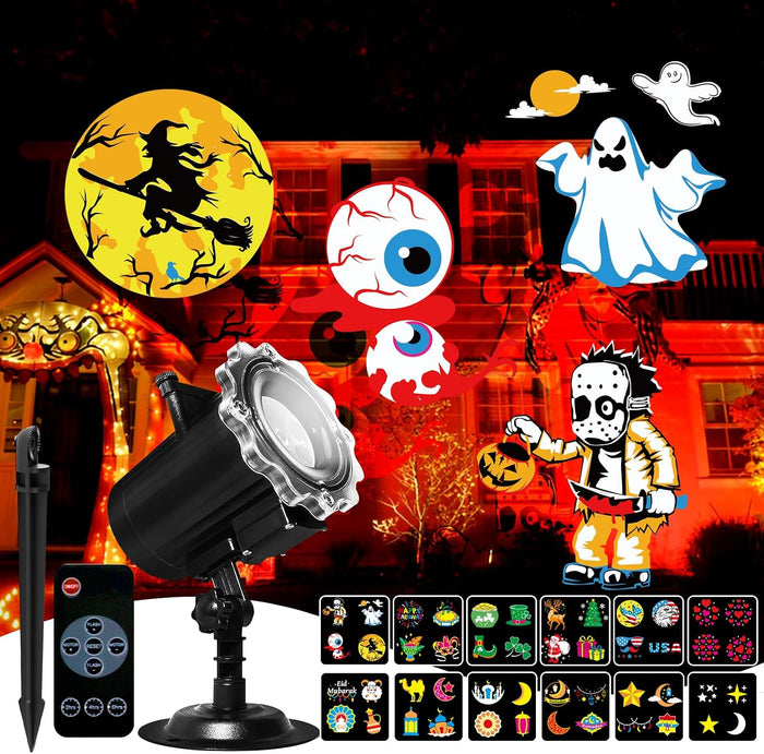 Halloween Christmas Projector Lights Outdoor, Holiday Decorations