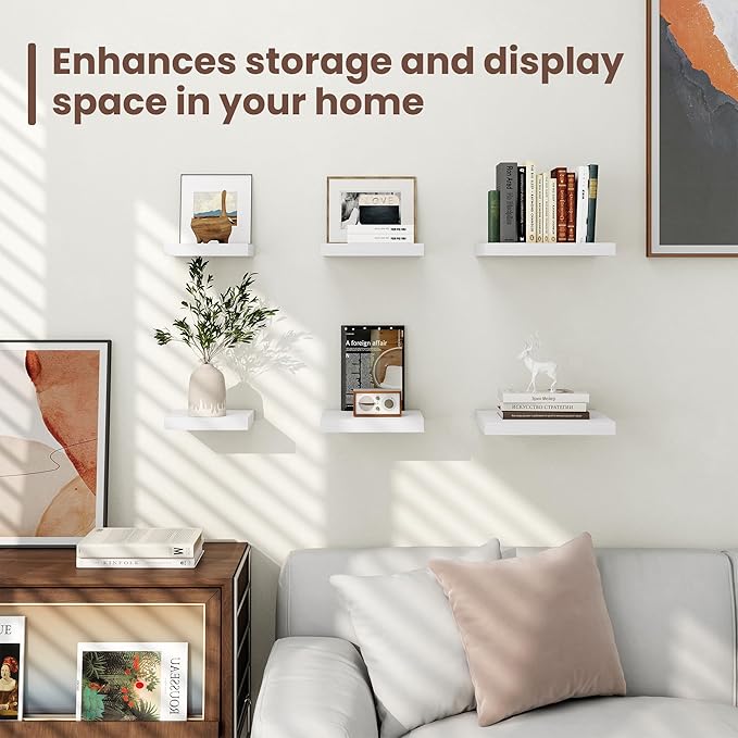 Fun Memories Floating Shelves for Wall (Set of 3)