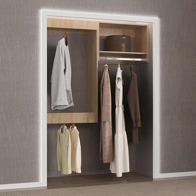 Modular Closet System, Wood Tower Closet Storage