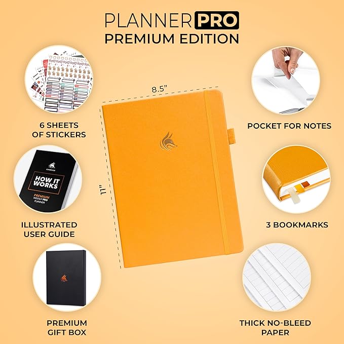 Clever Fox Planner Pro Premium – Luxurious Weekly & Monthly Planner