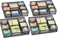 Marbrasse 2 Pack Desk Drawer Organizer, Mesh Drawer Organizer Tray with 8 Adjustable Compartments, Desk Organizers and Accessories, 5 Dividers Drawer for Office Supplies, Makeup & Vanity (Black-2P)